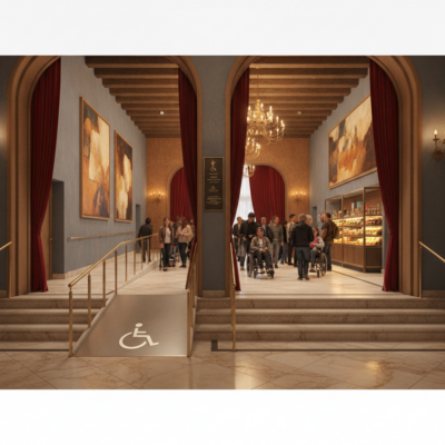 Vergelijking van verschillende theaters op toegankelijkheid